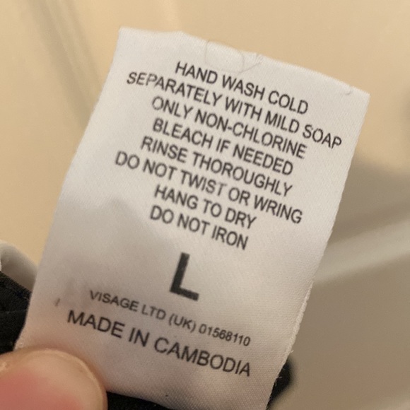 Black Double Palm Tree One Piece Swimsuit size Large - Picture 7 of 7